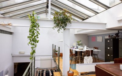 6162-Coulez votre duo de bougeoirs en terrazzo recyclé